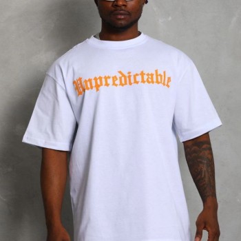 Erkek Baskılı Tişört Kısa Kol Bisiklet Yaka Oversize T-Shirt - Beyaz Erkek Baskılı Tişört Kısa Kol Bisiklet Yaka Oversize T-Shirt - Beyaz