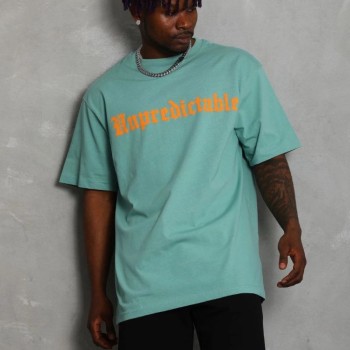Erkek Baskılı Tişört Kısa Kol Bisiklet Yaka Oversize T-Shirt - Mint Yeşili Erkek Baskılı Tişört Kısa Kol Bisiklet Yaka Oversize T-Shirt - Mint Yeşili