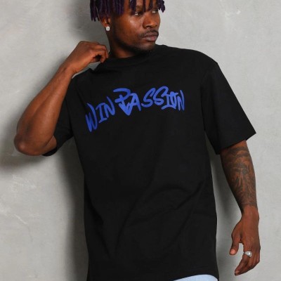 Erkek Baskılı Tişört Kısa Kol Bisiklet Yaka Oversize T-Shirt - Siyah Erkek Baskılı Tişört Kısa Kol Bisiklet Yaka Oversize T-Shirt - Siyah