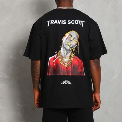 Erkek Baskılı Tişört Kısa Kol Bisiklet Yaka Oversize T-Shirt - Siyah Erkek Baskılı Tişört Kısa Kol Bisiklet Yaka Oversize T-Shirt - Siyah