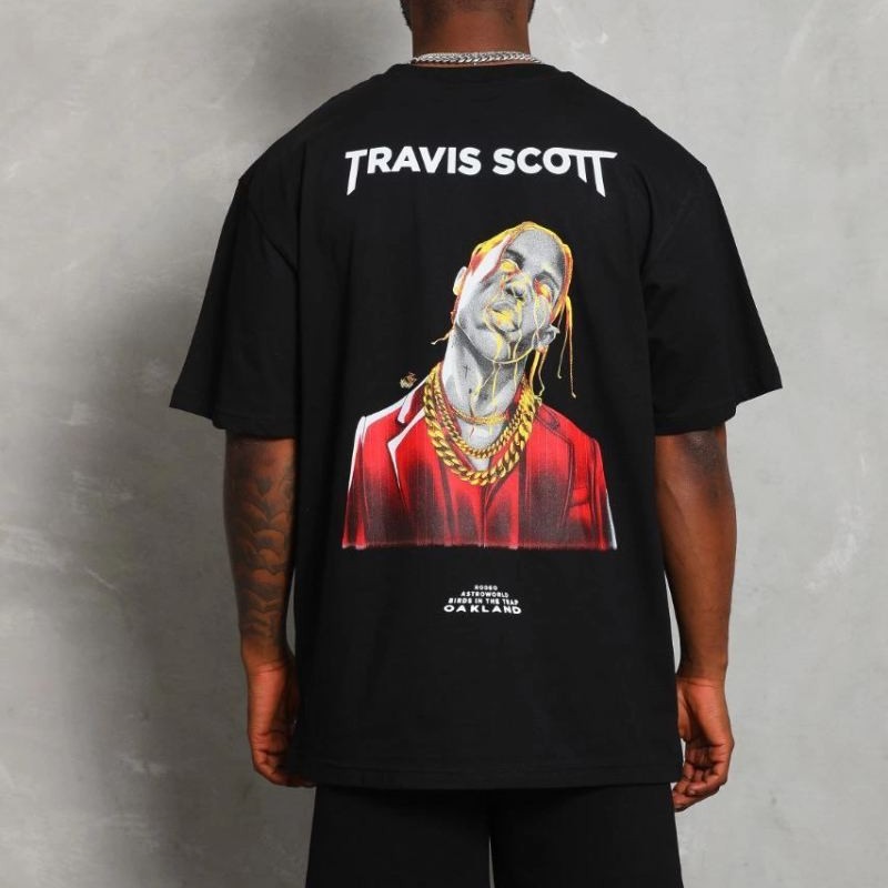 Erkek Baskılı Tişört Kısa Kol Bisiklet Yaka Oversize T-Shirt - Siyah Erkek Baskılı Tişört Kısa Kol Bisiklet Yaka Oversize T-Shirt - Siyah