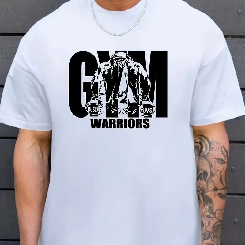 Erkek Baskılı Tişört Kısa Kol Bisiklet Yaka Regular fit Rahat kalıp T-Shirt - Beyaz Erkek Baskılı Tişört Kısa Kol Bisiklet Yaka Regular fit Rahat kalıp T-Shirt - Beyaz