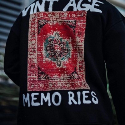 Erkek Bisiklet Yaka 3 İplik Pamuklu Baskılı SweatShirt - Siyah Erkek Bisiklet Yaka 3 İplik Pamuklu Baskılı SweatShirt - Siyah