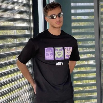 ERKEK Bisiklet Yaka Baskılı Oversize Kısa kol T-Shirt - Siyah ERKEK Bisiklet Yaka Baskılı Oversize Kısa kol T-Shirt - Siyah