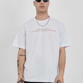 Erkek Bisiklet Yaka Tişort Baskılı Oversize kısa kol T-Shirt - Beyaz Erkek Bisiklet Yaka Tişort Baskılı Oversize kısa kol T-Shirt - Beyaz
