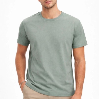 Erkek Bisiklet Yaka Yazlık Kısa kol Düz Tişört Regular Kalıp T-shirt - Mint Yeşili Erkek Bisiklet Yaka Yazlık Kısa kol Düz Tişört Regular Kalıp T-shirt - Mint Yeşili