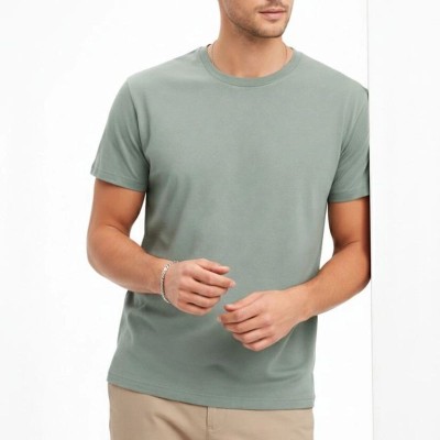 Erkek Bisiklet Yaka Yazlık Kısa kol Düz Tişört Regular Kalıp T-shirt - Mint Yeşili Erkek Bisiklet Yaka Yazlık Kısa kol Düz Tişört Regular Kalıp T-shirt - Mint Yeşili