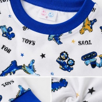 Erkek Çocuk Premium Penye Dinozor Desenli Uzun Kollu Pijama Takımı 2-11 Yaş - Mavi Erkek Çocuk Premium Penye Dinozor Desenli Uzun Kollu Pijama Takımı 2-11 Yaş - Mavi