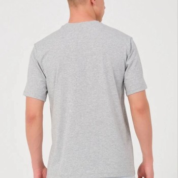 Erkek Düz T-Shirt Kısa Kol Bisiklet Yaka Regular Fit Rahat Kalıp Günlük Tişört - Gri Erkek Düz T-Shirt Kısa Kol Bisiklet Yaka Regular Fit Rahat Kalıp Günlük Tişört - Gri
