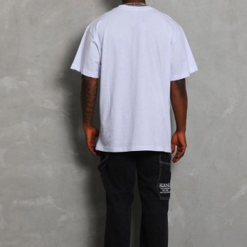 Erkek Düz Yazlık Kısa Kol Tişört Bisiklet Yaka Oversize T-Shirt - Beyaz Erkek Düz Yazlık Kısa Kol Tişört Bisiklet Yaka Oversize T-Shirt - Beyaz