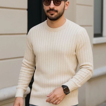 Erkek Fitilli Triko Bisiklet Yaka Kalın Kazak 3'lü Set Bej-Bebek Mavisi-Siyah Erkek Fitilli Triko Bisiklet Yaka Kalın Kazak 3'lü Set Bej-Bebek Mavisi-Siyah