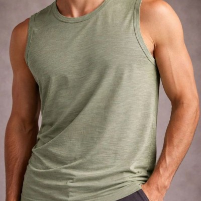 Erkek Flamlı Kumaş Kolsuz Atlet Günlük Fitness Spor T-Shirt - Mint Yeşili Erkek Flamlı Kumaş Kolsuz Atlet Günlük Fitness Spor T-Shirt - Mint Yeşili