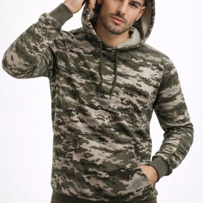 Erkek Kamuflaj Desenli 2 İplik 4 Mevsim Kapüşonlu Kanguru Cepli Hoodie Sweatshirt - Kamuflaj Erkek Kamuflaj Desenli 2 İplik 4 Mevsim Kapüşonlu Kanguru Cepli Hoodie Sweatshirt - Kamuflaj