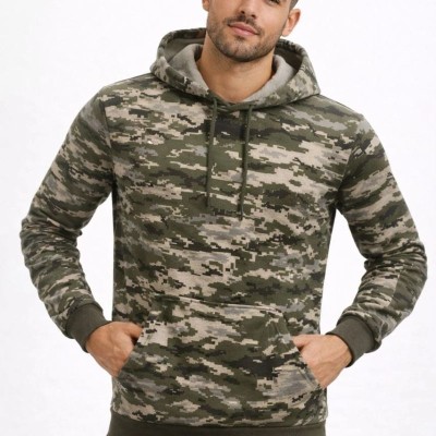 Erkek Kamuflaj Desenli 2 İplik 4 Mevsim Kapüşonlu Kanguru Cepli Hoodie Sweatshirt - Kamuflaj Erkek Kamuflaj Desenli 2 İplik 4 Mevsim Kapüşonlu Kanguru Cepli Hoodie Sweatshirt - Kamuflaj
