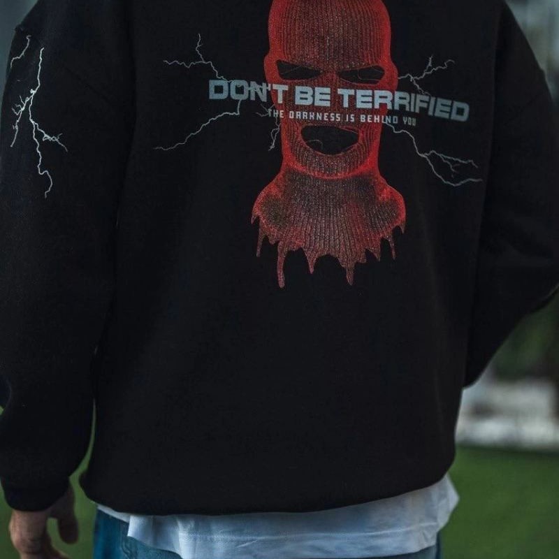 Erkek Kapüşonlu Kanguru Cepli Sweatshirt 3 İplik Pamuklu Baskılı Hoodie - Siyah Erkek Kapüşonlu Kanguru Cepli Sweatshirt 3 İplik Pamuklu Baskılı Hoodie - Siyah