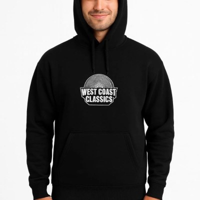 Erkek Kapüşonlu Kanguru Cepli Sweatshirt 3 İplik Pamuklu Baskılı Hoodie - Siyah Erkek Kapüşonlu Kanguru Cepli Sweatshirt 3 İplik Pamuklu Baskılı Hoodie - Siyah