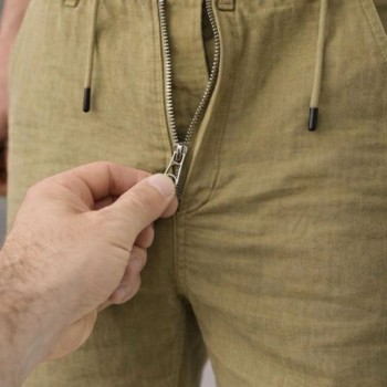 Erkek Keten Cepli Pantolon Lastikli Bel Bağcıklı Önden Fermuarlı - Mint Yeşili Erkek Keten Cepli Pantolon Lastikli Bel Bağcıklı Önden Fermuarlı - Mint Yeşili