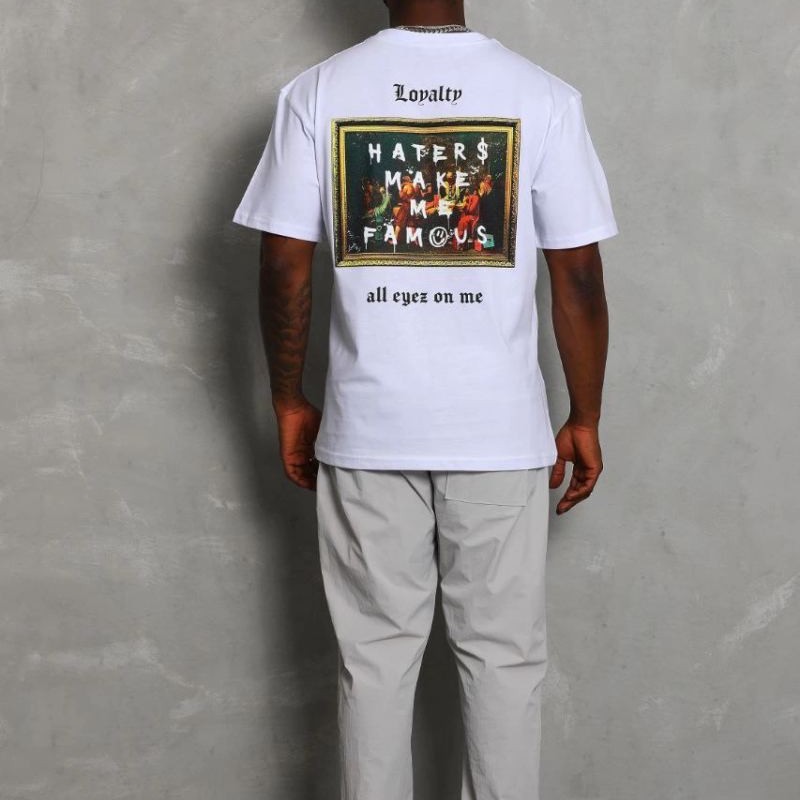 Erkek Kısa kol Baskılı Bisiklet Yaka T-Shirt - Beyaz Erkek Kısa kol Baskılı Bisiklet Yaka T-Shirt - Beyaz