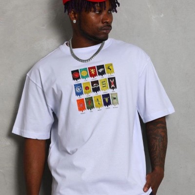 Erkek Kısa kol Baskılı Bisiklet Yaka T-Shirt - Beyaz Erkek Kısa kol Baskılı Bisiklet Yaka T-Shirt - Beyaz