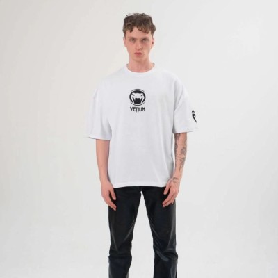 Erkek Kısa Kol Tişört Göğüs ve Kol Bisiklet Yaka Baskılı T-Shirt - Beyaz Erkek Kısa Kol Tişört Göğüs ve Kol Bisiklet Yaka Baskılı T-Shirt - Beyaz