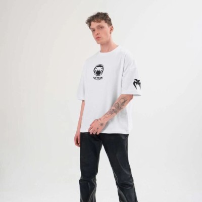 Erkek Kısa Kol Tişört Göğüs ve Kol Bisiklet Yaka Baskılı T-Shirt - Beyaz Erkek Kısa Kol Tişört Göğüs ve Kol Bisiklet Yaka Baskılı T-Shirt - Beyaz