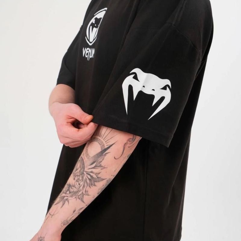 Erkek Kısa Kol Tişört Göğüs ve Kol Bisiklet Yaka Baskılı T-Shirt - Siyah Erkek Kısa Kol Tişört Göğüs ve Kol Bisiklet Yaka Baskılı T-Shirt - Siyah