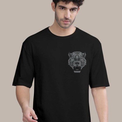 Erkek Kısa Kol Yazlık Tişört Bisiklet Yaka ASLAN Baskılı T-Shirt - Siyah Erkek Kısa Kol Yazlık Tişört Bisiklet Yaka ASLAN Baskılı T-Shirt - Siyah