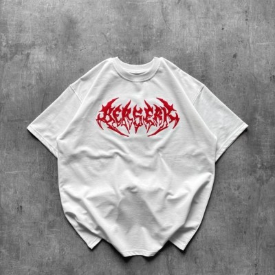 Erkek Kısa Kol Yazlık Tişört Bisiklet Yaka Baskılı Oversize T-Shirt - Beyaz Erkek Kısa Kol Yazlık Tişört Bisiklet Yaka Baskılı Oversize T-Shirt - Beyaz