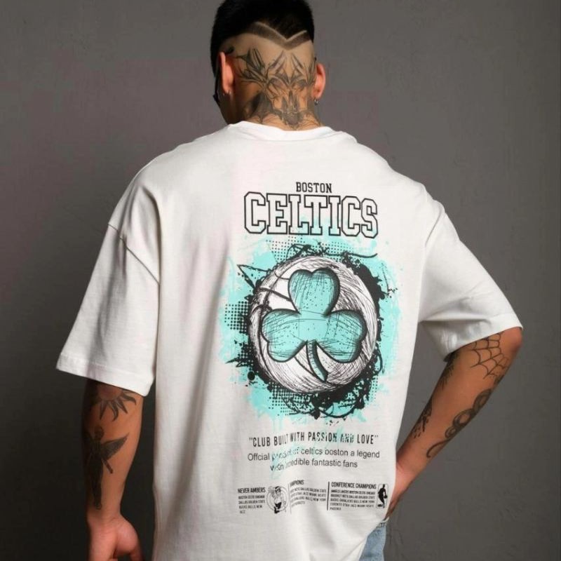 Erkek Kısa Kol Yazlık Tişört Bisiklet Yaka Baskılı Oversize T-Shirt - Beyaz Erkek Kısa Kol Yazlık Tişört Bisiklet Yaka Baskılı Oversize T-Shirt - Beyaz