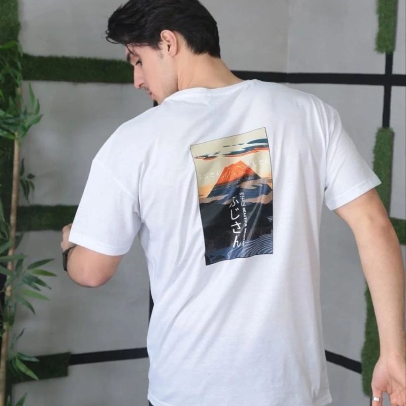 Erkek Kısa Kol Yazlık Tişört Bisiklet Yaka Baskılı Oversize T-Shirt - Beyaz Erkek Kısa Kol Yazlık Tişört Bisiklet Yaka Baskılı Oversize T-Shirt - Beyaz