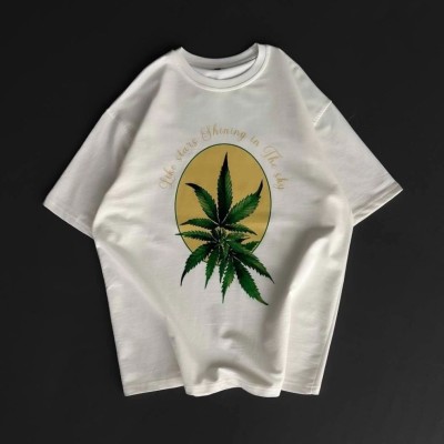 Erkek Kısa Kol Yazlık Tişört Bisiklet Yaka Baskılı Oversize T-Shirt - Beyaz Erkek Kısa Kol Yazlık Tişört Bisiklet Yaka Baskılı Oversize T-Shirt - Beyaz