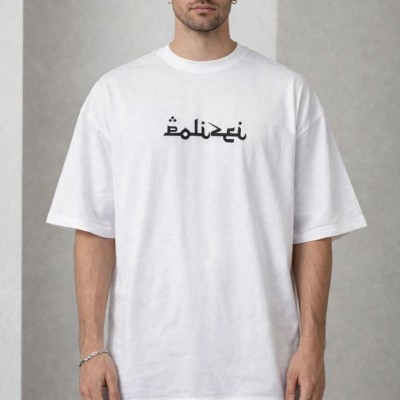 Erkek Kısa Kol Yazlık Tişört Bisiklet Yaka Baskılı Oversize T-Shirt - Beyaz Erkek Kısa Kol Yazlık Tişört Bisiklet Yaka Baskılı Oversize T-Shirt - Beyaz