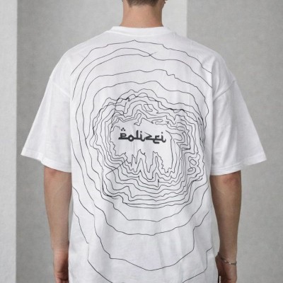 Erkek Kısa Kol Yazlık Tişört Bisiklet Yaka Baskılı Oversize T-Shirt - Beyaz Erkek Kısa Kol Yazlık Tişört Bisiklet Yaka Baskılı Oversize T-Shirt - Beyaz