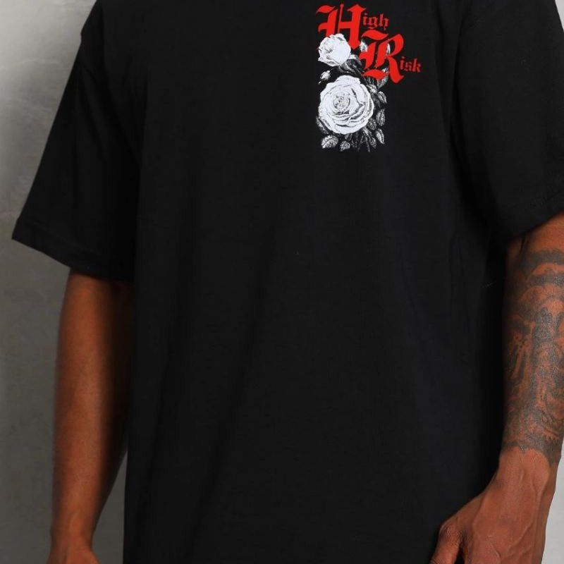 Erkek Kısa Kol Yazlık Tişört Bisiklet Yaka Baskılı Oversize T-Shirt - Siyah Erkek Kısa Kol Yazlık Tişört Bisiklet Yaka Baskılı Oversize T-Shirt - Siyah