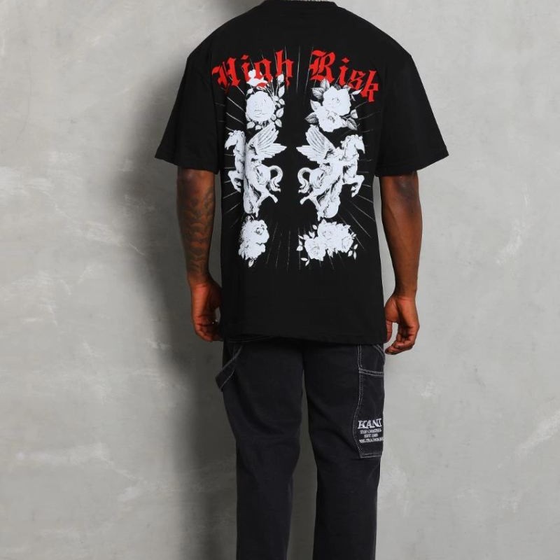 Erkek Kısa Kol Yazlık Tişört Bisiklet Yaka Baskılı Oversize T-Shirt - Siyah Erkek Kısa Kol Yazlık Tişört Bisiklet Yaka Baskılı Oversize T-Shirt - Siyah