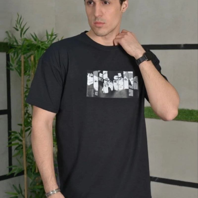 Erkek Kısa Kol Yazlık Tişört Bisiklet Yaka Baskılı Oversize T-Shirt - Siyah Erkek Kısa Kol Yazlık Tişört Bisiklet Yaka Baskılı Oversize T-Shirt - Siyah