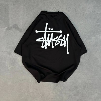 Erkek Kısa Kol Yazlık Tişört Bisiklet Yaka Baskılı Oversize T-Shirt - Siyah Erkek Kısa Kol Yazlık Tişört Bisiklet Yaka Baskılı Oversize T-Shirt - Siyah