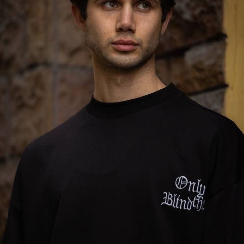 Erkek Kısa Kol Yazlık Tişört Bisiklet Yaka Baskılı Oversize T-Shirt - Siyah Erkek Kısa Kol Yazlık Tişört Bisiklet Yaka Baskılı Oversize T-Shirt - Siyah