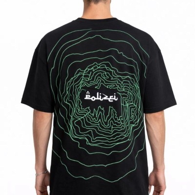 Erkek Kısa Kol Yazlık Tişört Bisiklet Yaka Baskılı Oversize T-Shirt - Siyah Erkek Kısa Kol Yazlık Tişört Bisiklet Yaka Baskılı Oversize T-Shirt - Siyah