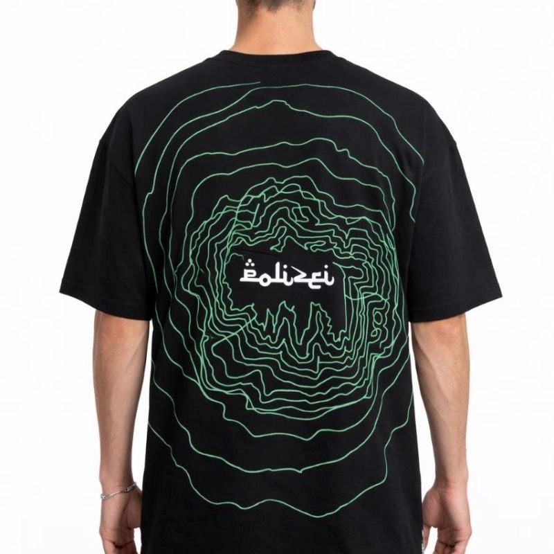 Erkek Kısa Kol Yazlık Tişört Bisiklet Yaka Baskılı Oversize T-Shirt - Siyah Erkek Kısa Kol Yazlık Tişört Bisiklet Yaka Baskılı Oversize T-Shirt - Siyah