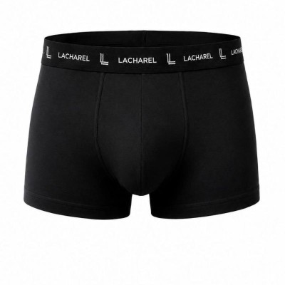 Erkek Likralı Pamuklu Nefes Alan Penye Boxer 3'lü Paket - Siyah - Gri - Lacivert