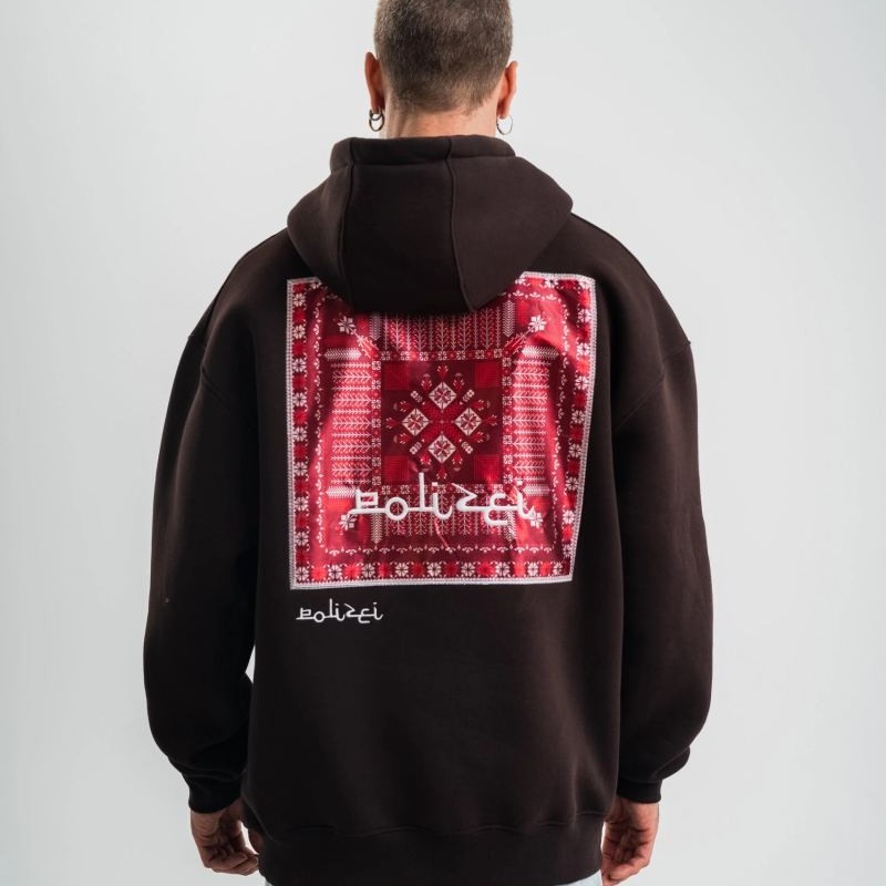 Erkek Nakışlı Kapüşonlu Oversize 3 İplik Pamuklu SweatShirt Hoodie - Siyah Erkek Nakışlı Kapüşonlu Oversize 3 İplik Pamuklu SweatShirt Hoodie - Siyah
