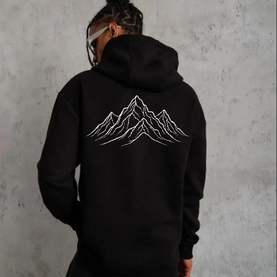 Erkek Nihilist Penguen Baskılı 3 İplik Pamuklu Kapüşonlu Sweatshirt Hoodie Siyah Erkek Nihilist Penguen Baskılı 3 İplik Pamuklu Kapüşonlu Sweatshirt Hoodie Siyah