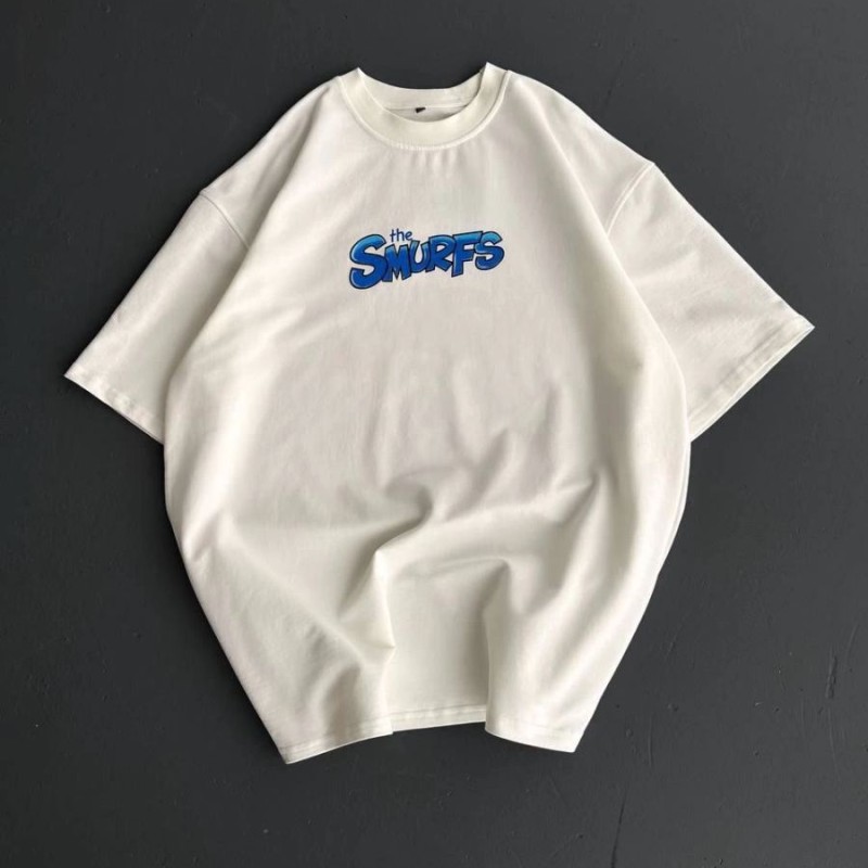 Erkek Ön ve Arka Baskılı T-Shirt Kısa Kol Bisiklet Yaka Regular Fit Tişört - Beyaz Erkek Ön ve Arka Baskılı T-Shirt Kısa Kol Bisiklet Yaka Regular Fit Tişört - Beyaz