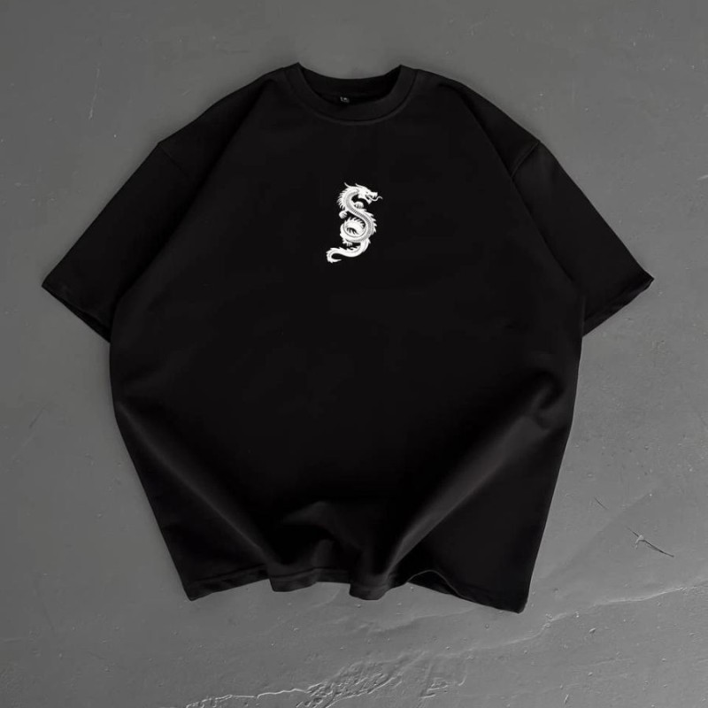 Erkek Ön ve Arka Baskılı T-Shirt Kısa Kol Bisiklet Yaka Regular Fit Tişört - Siyah Erkek Ön ve Arka Baskılı T-Shirt Kısa Kol Bisiklet Yaka Regular Fit Tişört - Siyah
