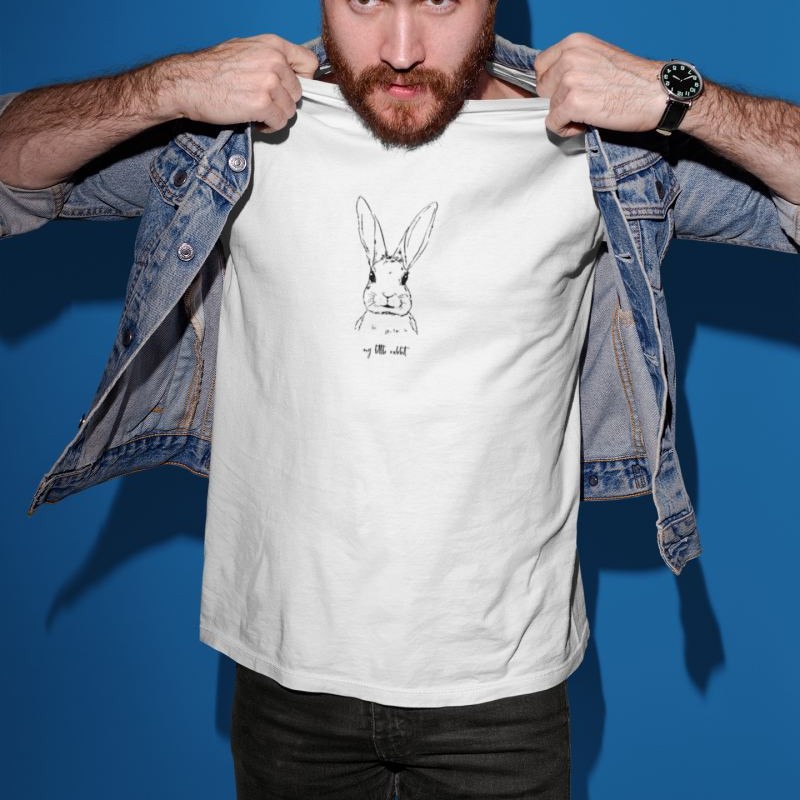 Erkek Özel Baskılı Modern Fit %100 Pamuk Bisiklet Yaka T-Shirt