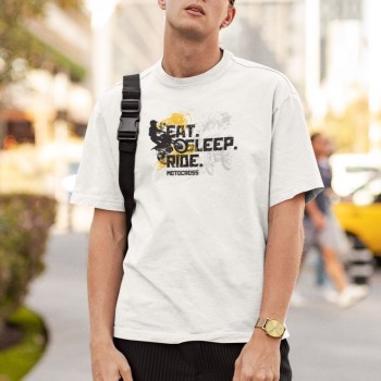 ERKEK Özel Baskılı Modern Fit %100 Pamuk Bisiklet Yaka T-Shirt