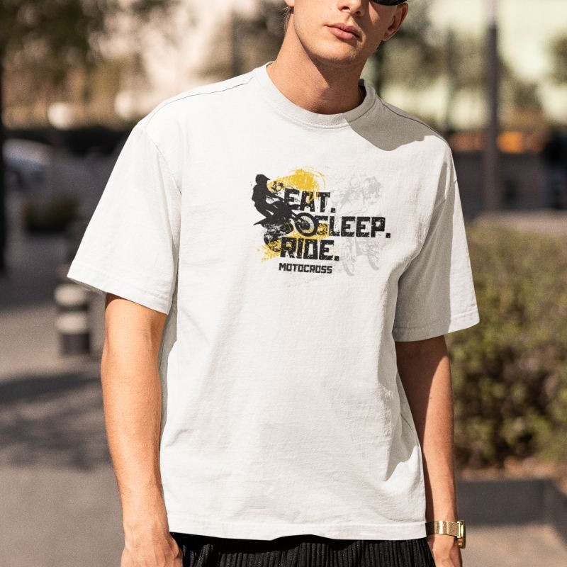 ERKEK Özel Baskılı Modern Fit %100 Pamuk Bisiklet Yaka T-Shirt