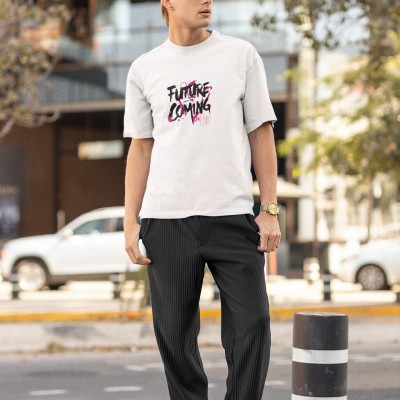 ERKEK Özel Baskılı Modern Fit %100 Pamuk Bisiklet Yaka T-Shirt ERKEK Özel Baskılı Modern Fit %100 Pamuk Bisiklet Yaka T-Shirt