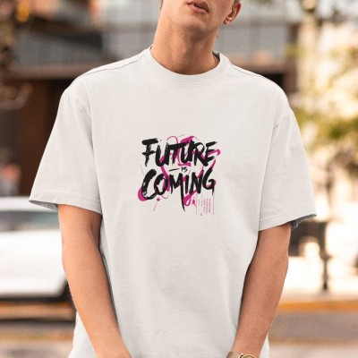 ERKEK Özel Baskılı Modern Fit %100 Pamuk Bisiklet Yaka T-Shirt ERKEK Özel Baskılı Modern Fit %100 Pamuk Bisiklet Yaka T-Shirt
